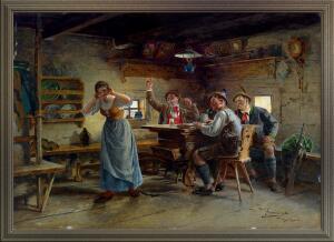 Musical Entertainment On The Alm by Johann Hamza